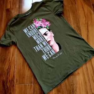 FRIDA KAHLO "We Can Endure" Tee - Size S NWOT